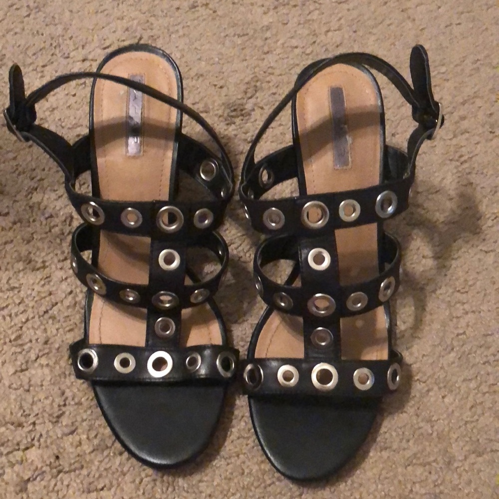 Black Tahari Sandals